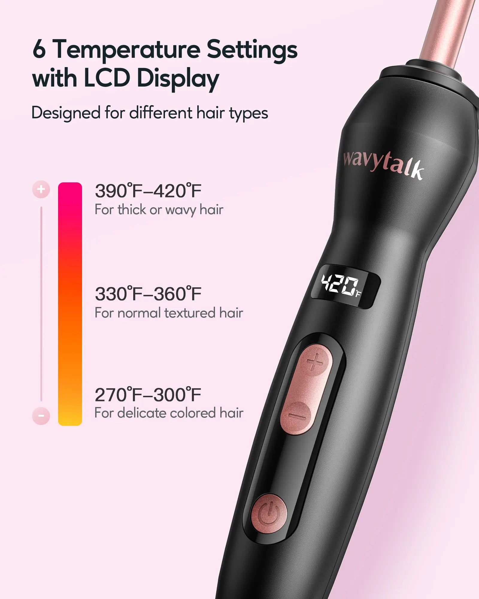 Wavytalk Micro Wave 3/8” Curling Wand