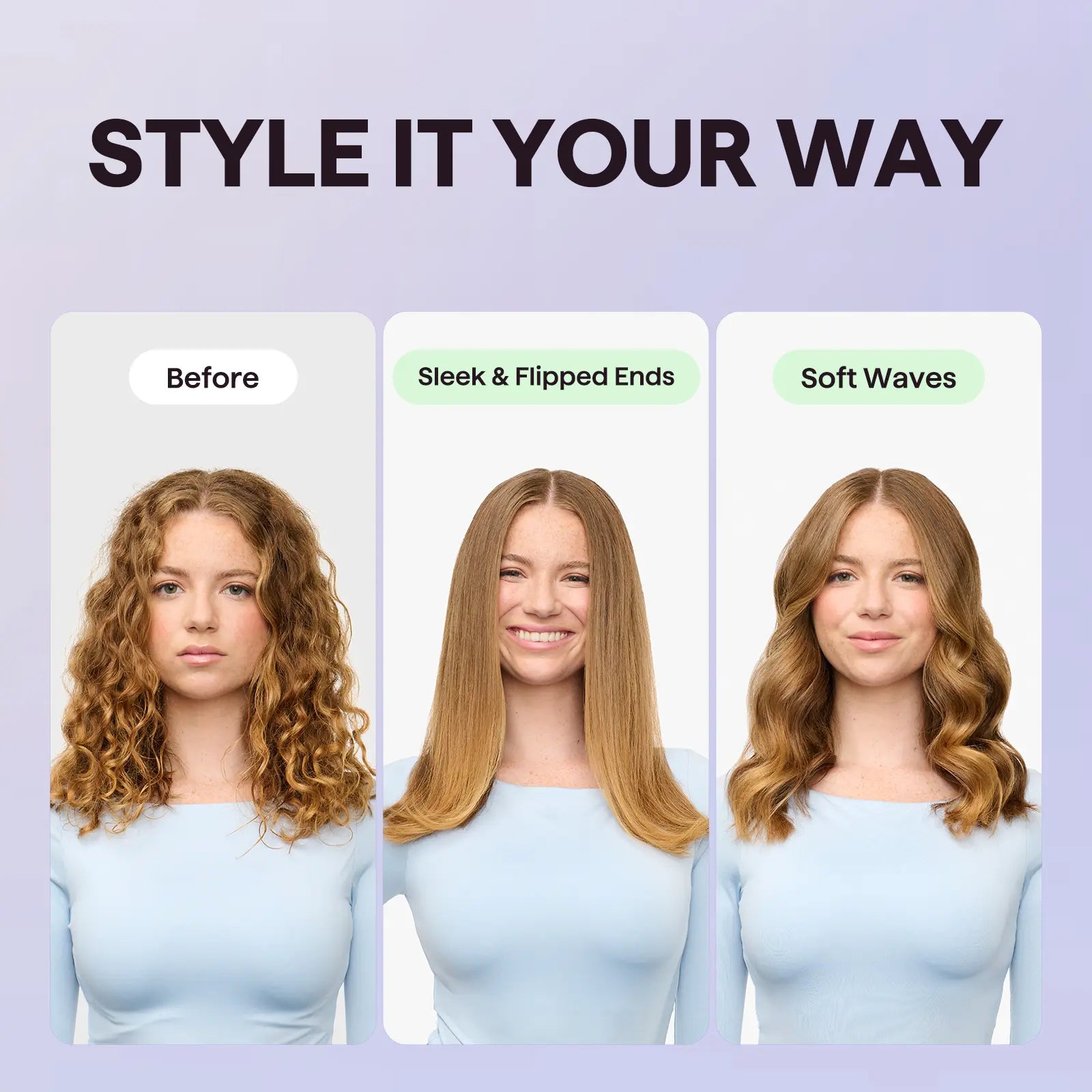 Wavytalk Sleek Sweep Ionic Hair Straightener Brush