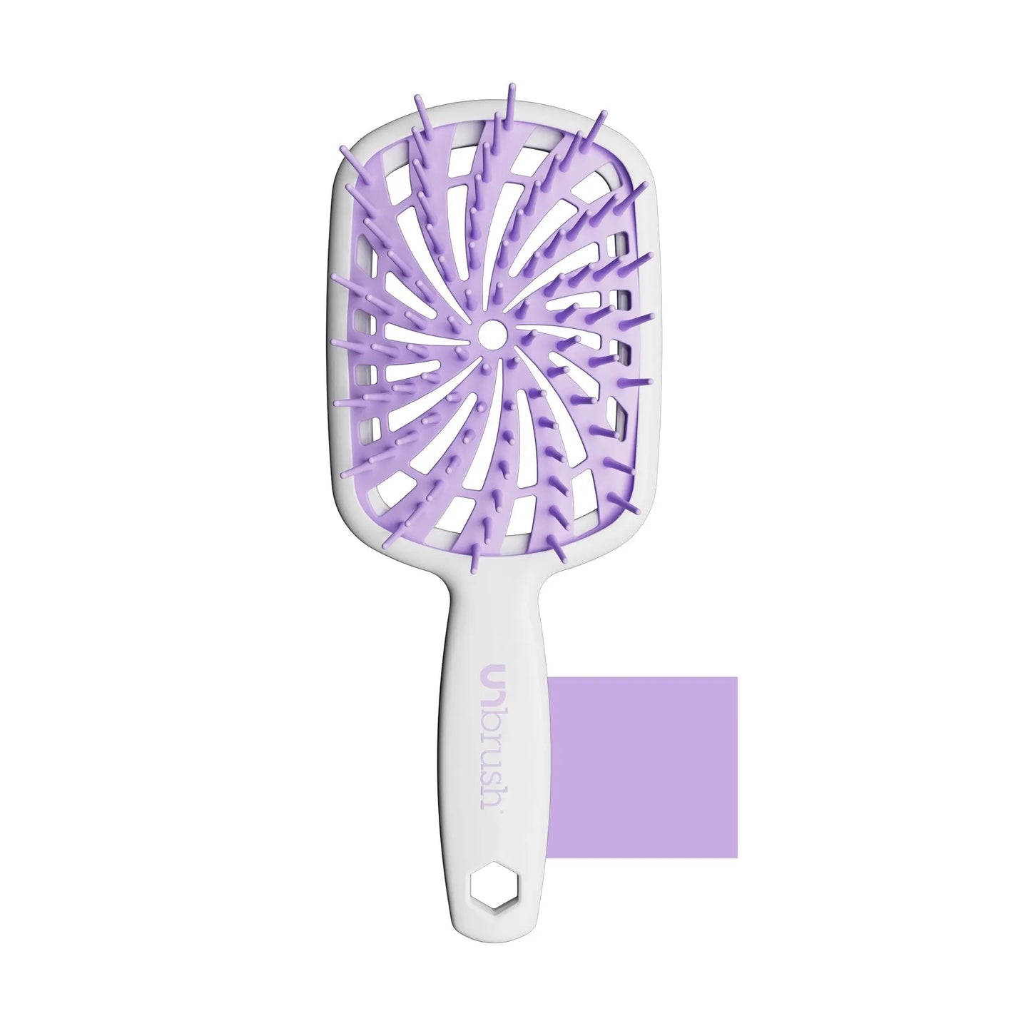 Unbrush plus Detangling Hair Brush, Gentle Tangle Release, Reduced Dreakage, Decreases Hair Drying Time, Easy-To-Clean, Ultra Light, Soft Bristle by FHI HEAT