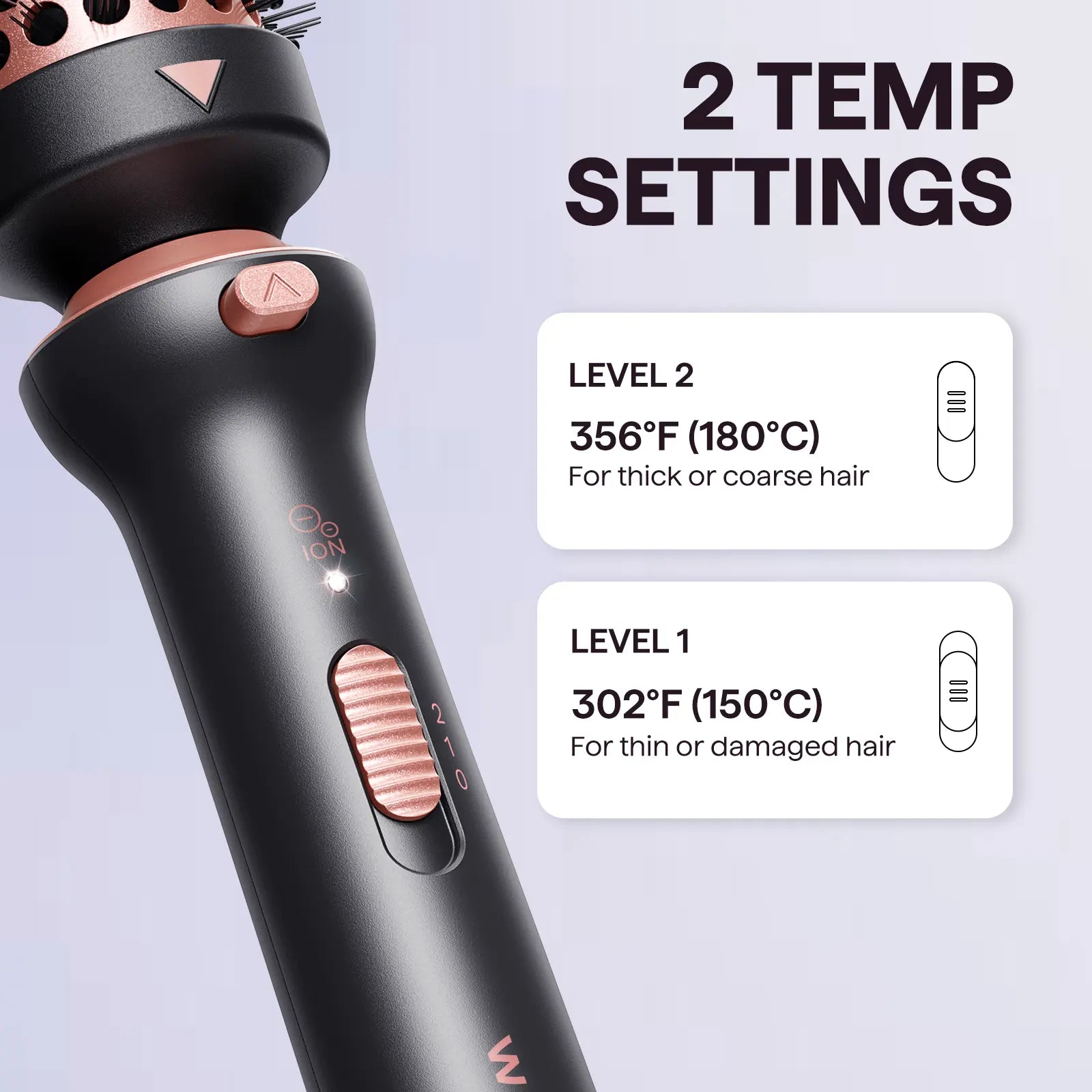 Wavytalk Multi-Curl 5-In-1 Ceramic Curling Wand Set, Fast Heat up Curling Wand from 1/2 to 1 1/4 Inch and a Thermal Brush, Dual Voltage Curling Iron