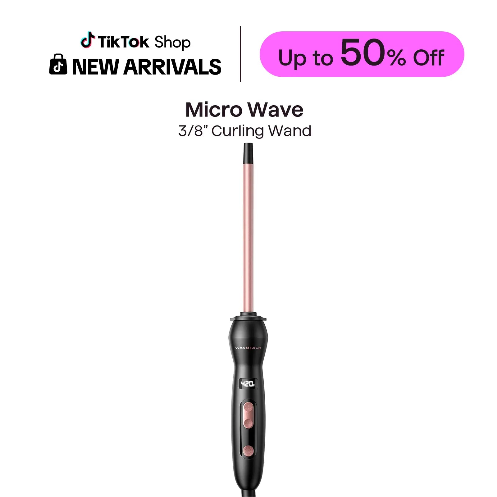 Wavytalk Micro Wave 3/8” Curling Wand