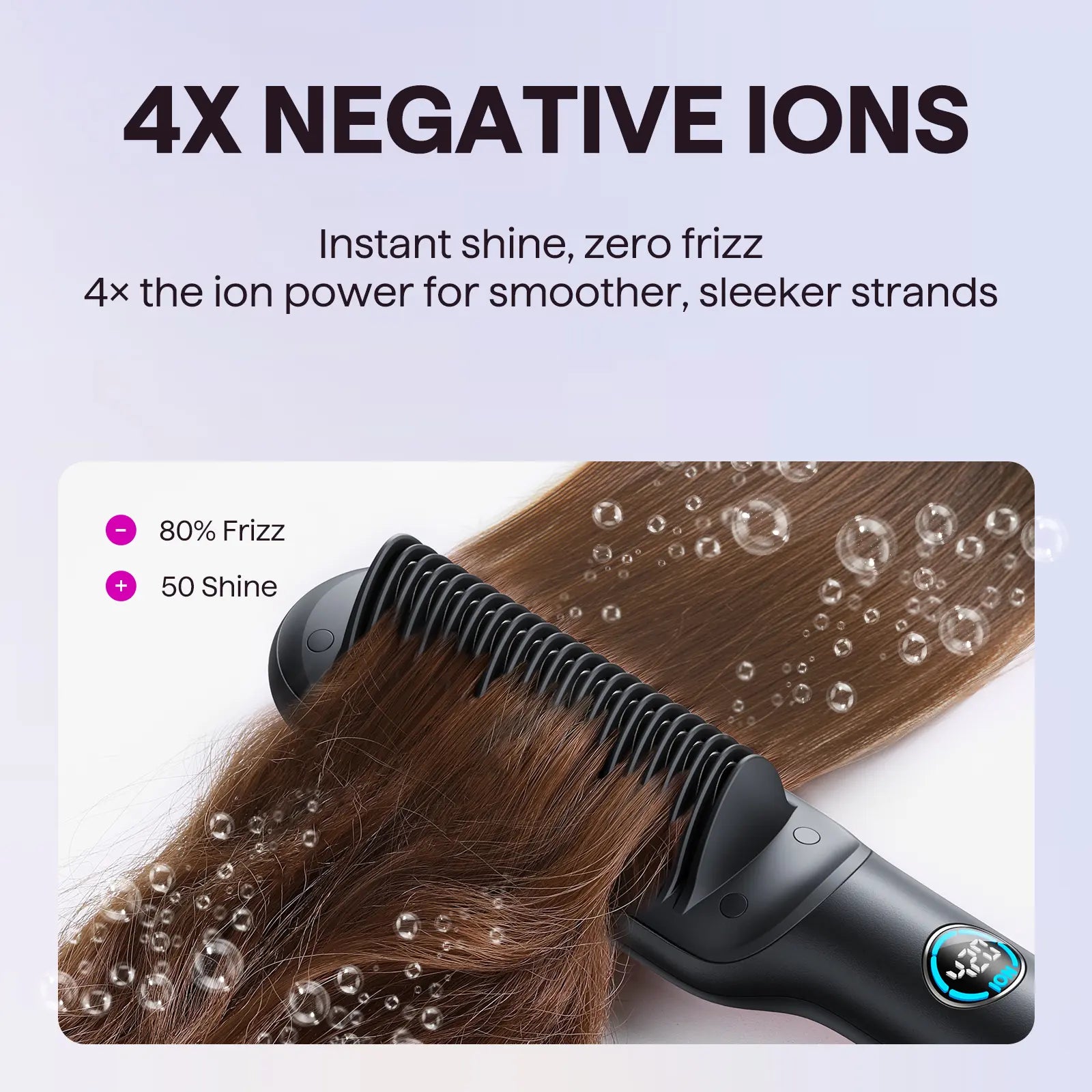 Wavytalk Sleek Sweep Ionic Hair Straightener Brush