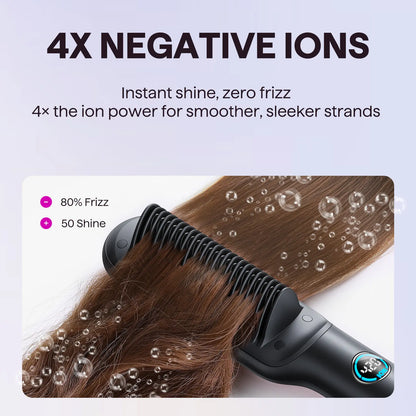 Wavytalk Sleek Sweep Ionic Hair Straightener Brush