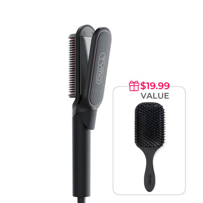 TYMO RING Series - TYMO RING or TYMO RING plus or TYMO FLIPRO 2-In-1 Straightener Comb for Frizz-Free Styling, Ionic Titanium Brush, 9 Temp & LED, Multifunctional Brush, Fast Heat, Each Sold Separately; Summervibes Plancha De Cabello, Mothersdaygift