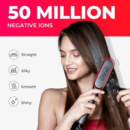 TYMO RING Series - TYMO RING or TYMO RING plus or TYMO FLIPRO 2-In-1 Straightener Comb for Frizz-Free Styling, Ionic Titanium Brush, 9 Temp & LED, Multifunctional Brush, Fast Heat, Each Sold Separately; Summervibes Plancha De Cabello, Mothersdaygift