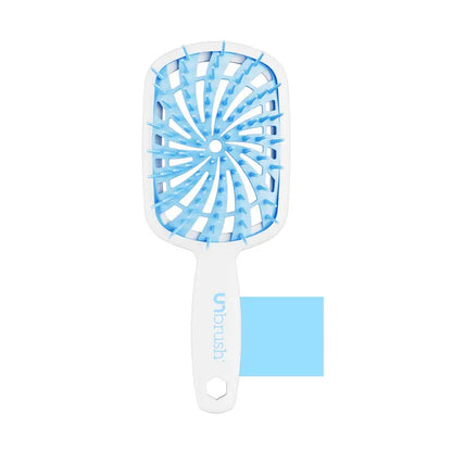Unbrush plus Detangling Hair Brush, Gentle Tangle Release, Reduced Dreakage, Decreases Hair Drying Time, Easy-To-Clean, Ultra Light, Soft Bristle by FHI HEAT