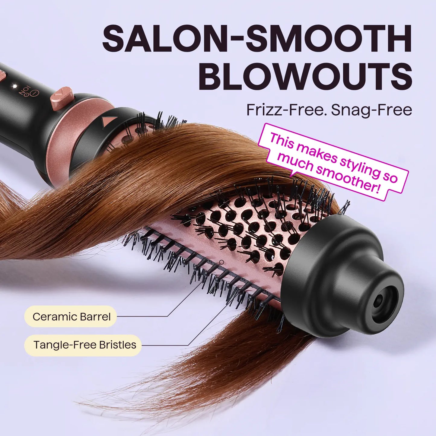 Wavytalk Multi-Curl 5-In-1 Ceramic Curling Wand Set, Fast Heat up Curling Wand from 1/2 to 1 1/4 Inch and a Thermal Brush, Dual Voltage Curling Iron